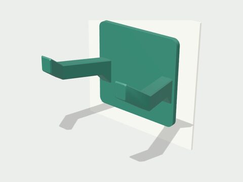 Adhesive wall mount cradling an electric fly catcher