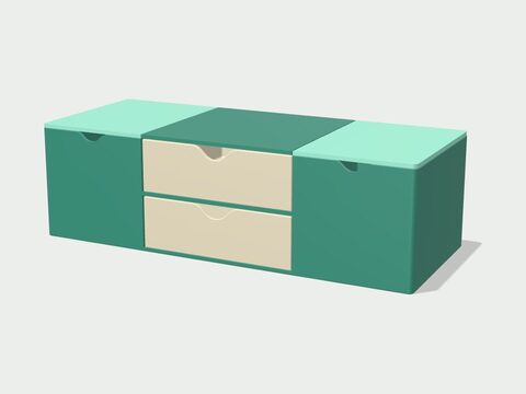 Washroom organizer with magnetic lids and drawers
